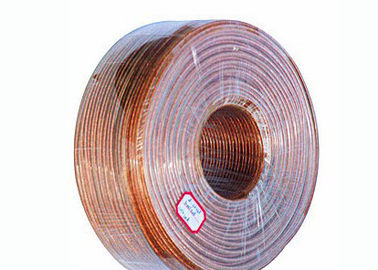 Καλώδιο μεγάφωνων καλωδίων Litz χαλκού, διαφανή μονωμένα PVC καλώδια θηκών